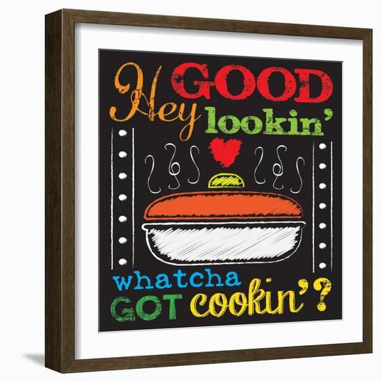 Chalkboard Kitchen Art 3-Melody Hogan-Framed Art Print