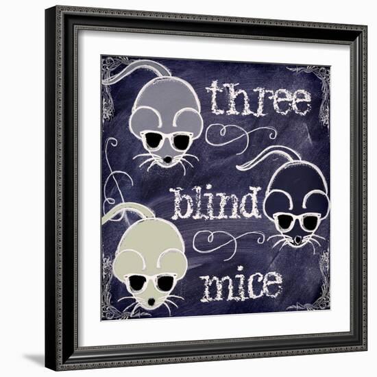 Chalkboard Nursery Rhymes II-Mindy Sommers-Framed Giclee Print
