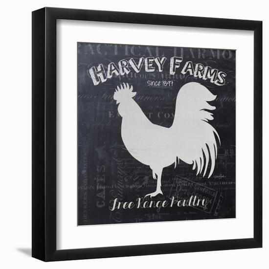 Chalkboard Poultry-Stimson, Diane Stimson-Framed Art Print