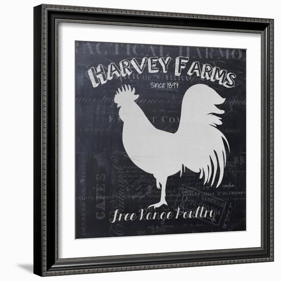 Chalkboard Poultry-Stimson, Diane Stimson-Framed Premium Giclee Print