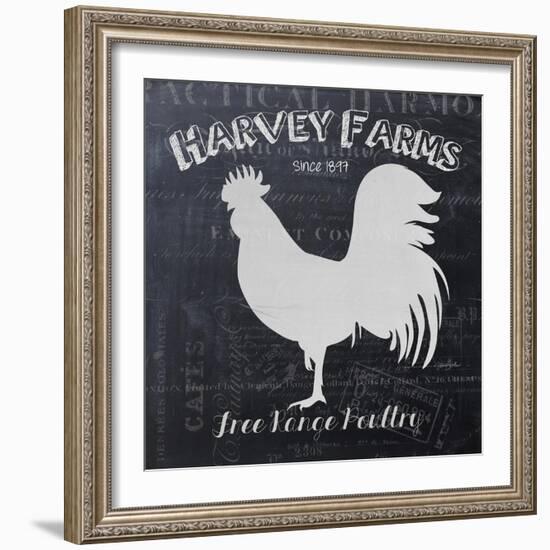 Chalkboard Poultry-Stimson, Diane Stimson-Framed Art Print