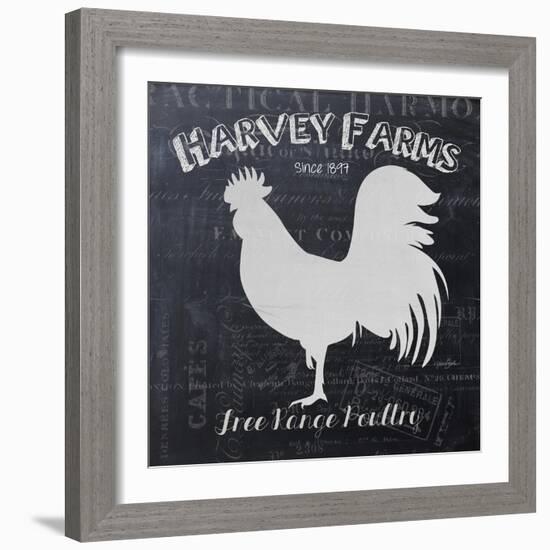 Chalkboard Poultry-Stimson, Diane Stimson-Framed Art Print