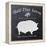 Chalkboard Sow-Stimson, Diane Stimson-Framed Stretched Canvas