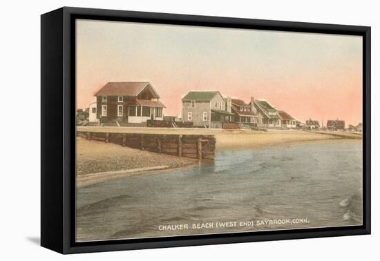 Chalker Beach, Saybrook, Connecticut-null-Framed Stretched Canvas