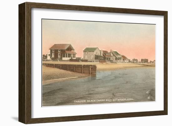 Chalker Beach, Saybrook, Connecticut-null-Framed Art Print