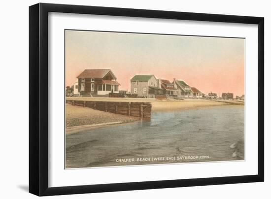 Chalker Beach, Saybrook, Connecticut-null-Framed Art Print