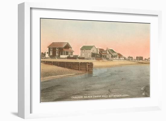 Chalker Beach, Saybrook, Connecticut-null-Framed Art Print