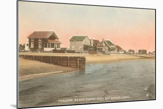 Chalker Beach, Saybrook, Connecticut-null-Mounted Art Print