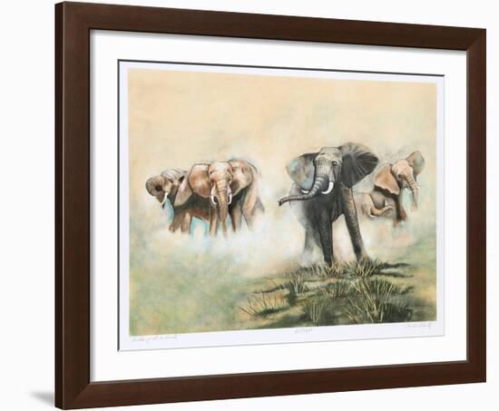 Challenge at Amboseli-Caroline Schultz-Framed Collectable Print