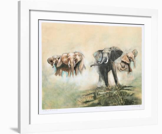 Challenge at Amboseli-Caroline Schultz-Framed Collectable Print
