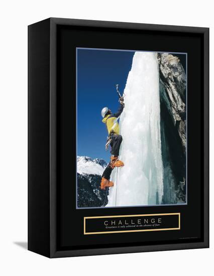 Challenge - Ice Climber-Unknown Unknown-Framed Stretched Canvas