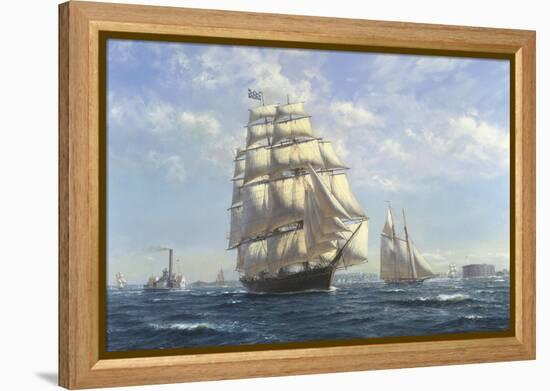 Challenge, Leaving New York-Roy Cross-Framed Stretched Canvas