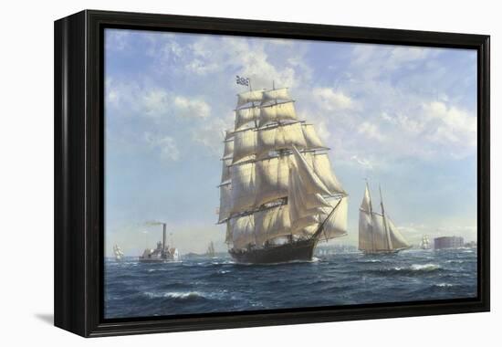 Challenge, Leaving New York-Roy Cross-Framed Stretched Canvas