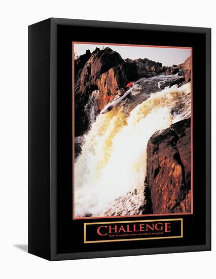 Challenge - White Water Rafting-unknown unknown-Framed Stretched Canvas