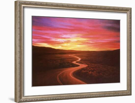 Challenge: Winding Road-null-Framed Art Print