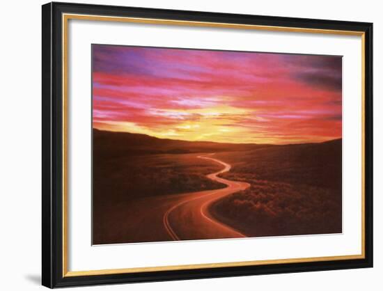 Challenge: Winding Road-null-Framed Art Print