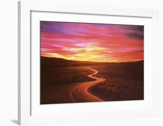 Challenge: Winding Road-null-Framed Art Print