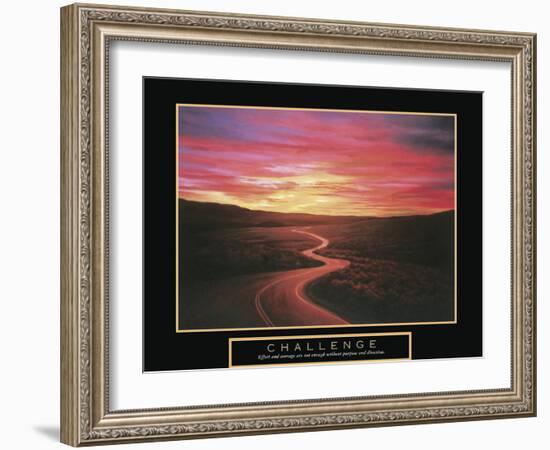 Challenge - Winding Road-TC Chiu-Framed Art Print