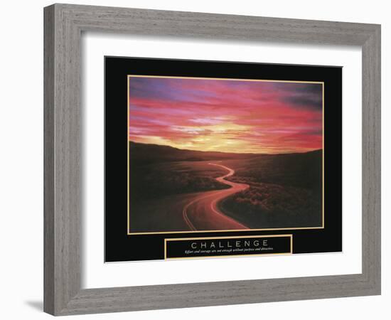 Challenge - Winding Road-TC Chiu-Framed Art Print