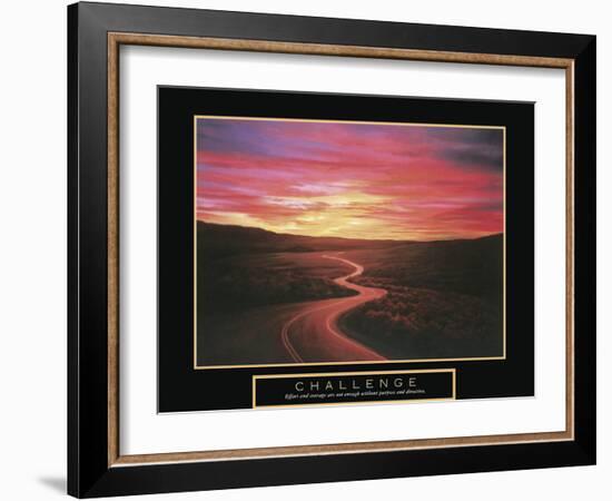 Challenge - Winding Road-TC Chiu-Framed Art Print