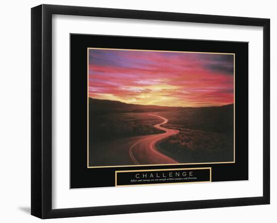 Challenge - Winding Road-TC Chiu-Framed Art Print