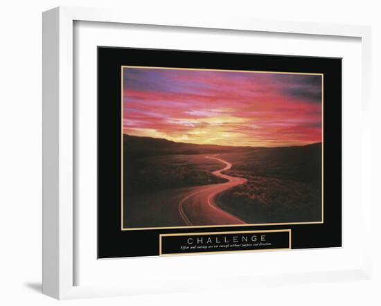 Challenge - Winding Road-TC Chiu-Framed Art Print