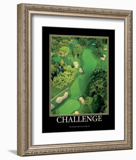 Challenge-null-Framed Art Print