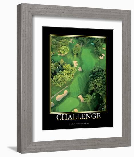 Challenge-null-Framed Art Print