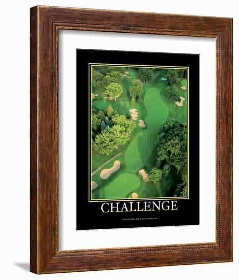 Challenge-null-Framed Art Print