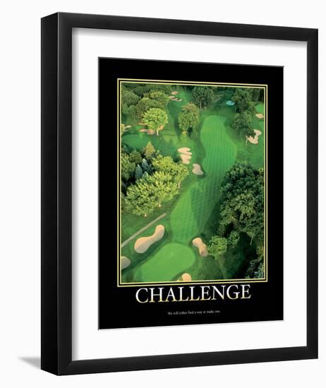 Challenge-null-Framed Art Print