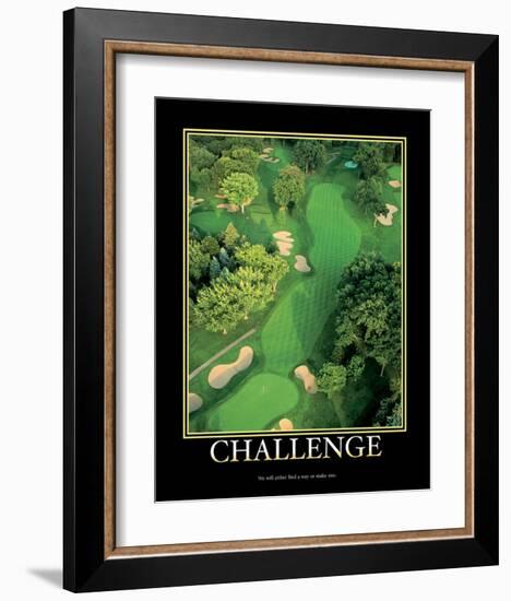 Challenge-null-Framed Art Print