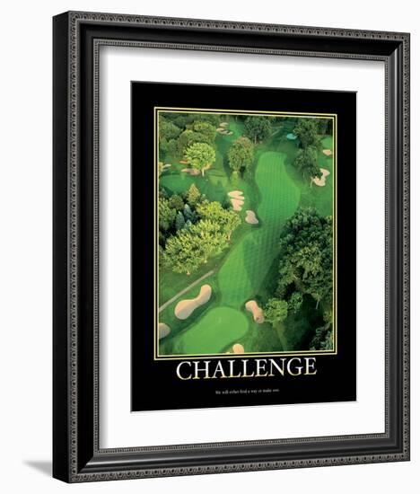 Challenge-null-Framed Art Print