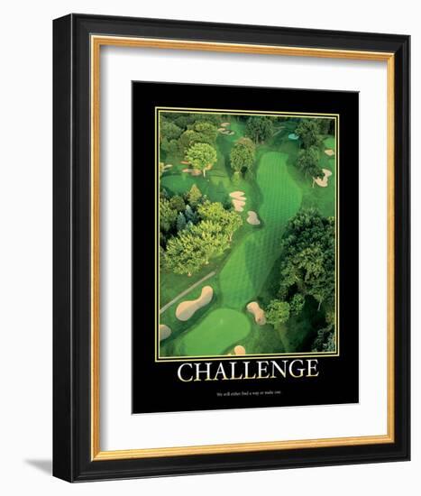 Challenge-null-Framed Art Print