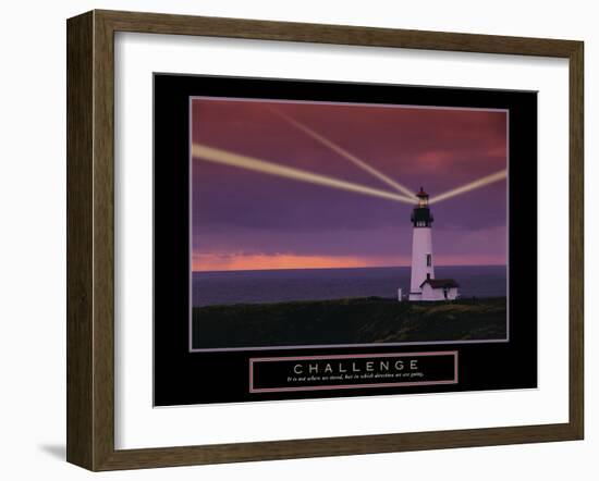 Challenge-null-Framed Art Print