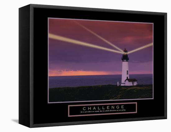 Challenge-null-Framed Stretched Canvas