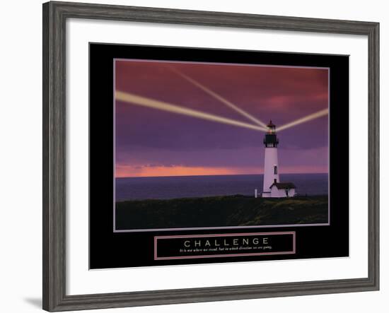 Challenge-null-Framed Art Print