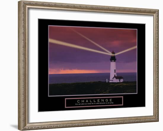 Challenge-null-Framed Art Print