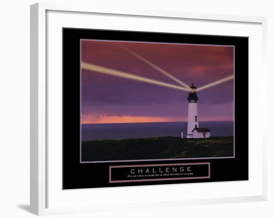 Challenge-null-Framed Art Print