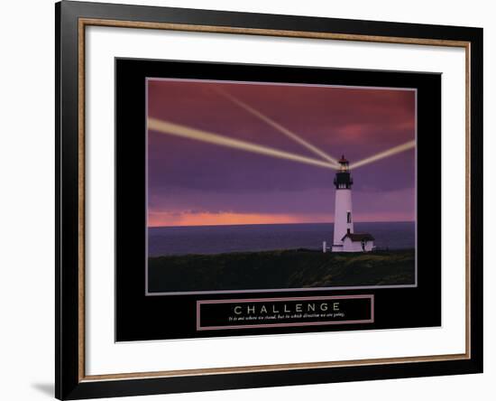 Challenge-null-Framed Art Print