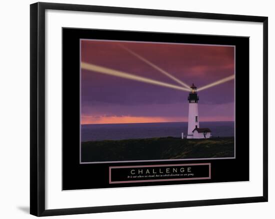 Challenge-null-Framed Art Print