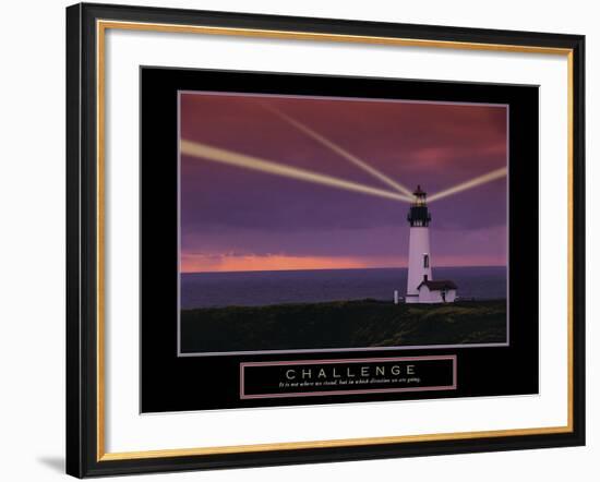 Challenge-null-Framed Art Print