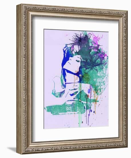 Challenger Girl Green-NaxArt-Framed Art Print