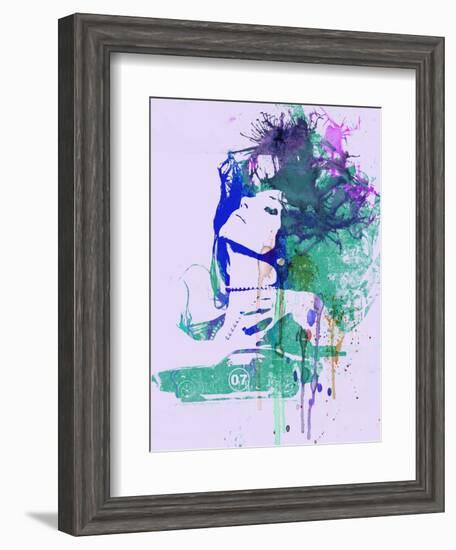 Challenger Girl Green-NaxArt-Framed Art Print