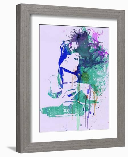 Challenger Girl Green-NaxArt-Framed Art Print