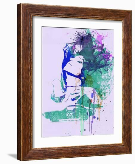 Challenger Girl Green-NaxArt-Framed Art Print