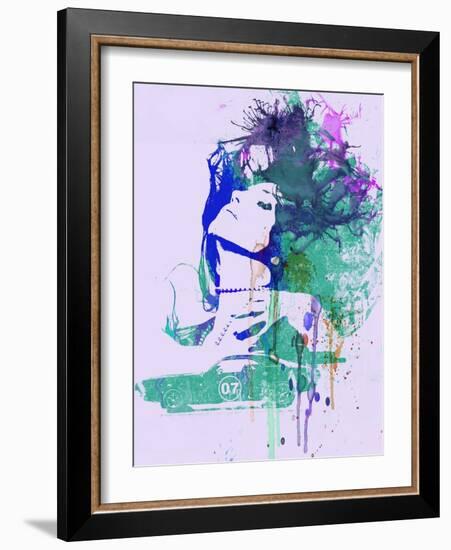 Challenger Girl Green-NaxArt-Framed Art Print