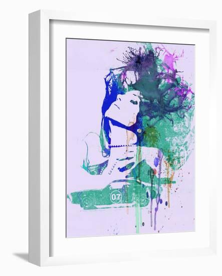 Challenger Girl Green-NaxArt-Framed Art Print