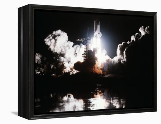Challenger Liftoff 1983-null-Framed Premier Image Canvas