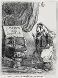 The Birth of the Little Cabinet Maker, Caricature in 'Le Charivari', 1865-Cham-Framed Giclee Print