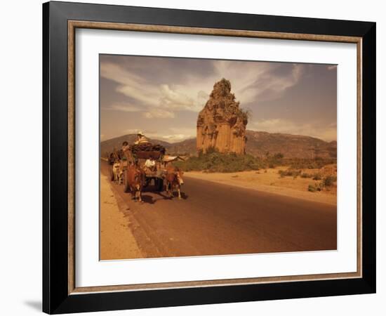 Cham Tower of Phan Thiet, Thuan Hai, Vietnam, Indochina, Southeast Asia-Alain Evrard-Framed Photographic Print